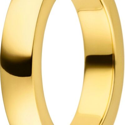 Ring inside 4mm cambered polished gold