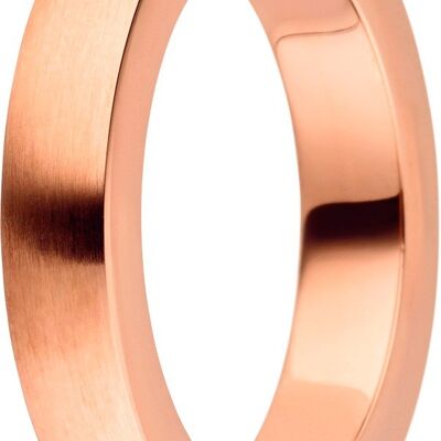 Anillo interior 4 mm curvado mate rosado