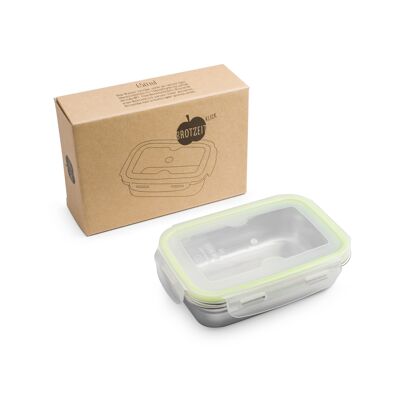 Brotzeit klick lunch box made of stainless steel, 100% BPA-free, tightly sealable - 650ml