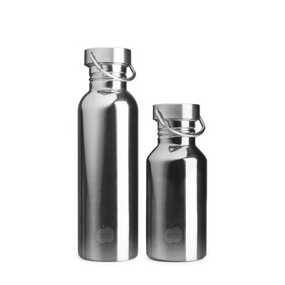 Brotzeit STAR Trinkflasche aus Edelstahl plastikfrei BPAfrei in 3 Grössen- 350ml