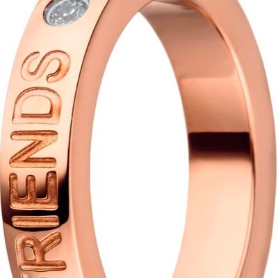 Ring inside 4mm cambered polished Friends rosé