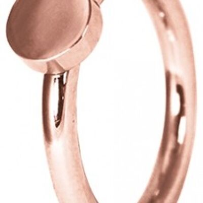 Ring inside, round profile, round attachment, rosé