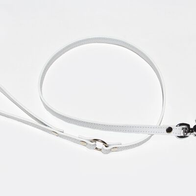 White leash 100cm - Silver