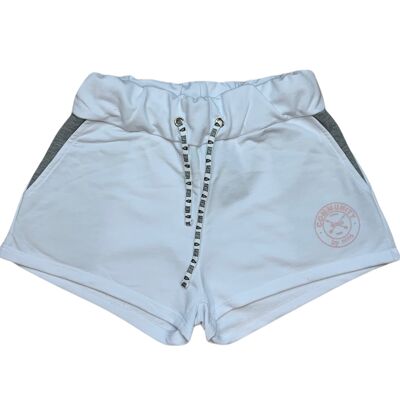 Short Roxy - Blanco/Rosa