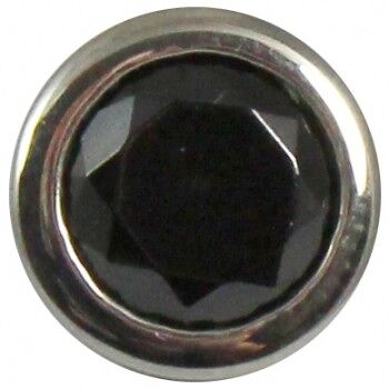 Fixation pour bague enfichable zircone 9 mm acier noir