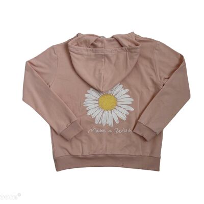 Sudadera Petra - S - Rosa / Negro