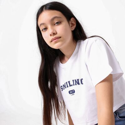 Camiseta Nicolet - Blanco/Marino