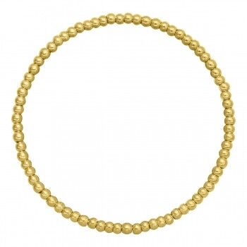 Bracciale a sfera in acciaio inossidabile oro giallo