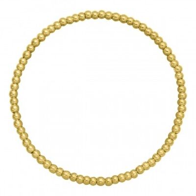 Ball bracelet stainless steel yellow gold