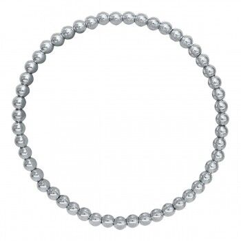 Kugelarmband Edelstahl silber