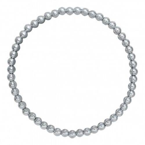 Kugelarmband Edelstahl silber