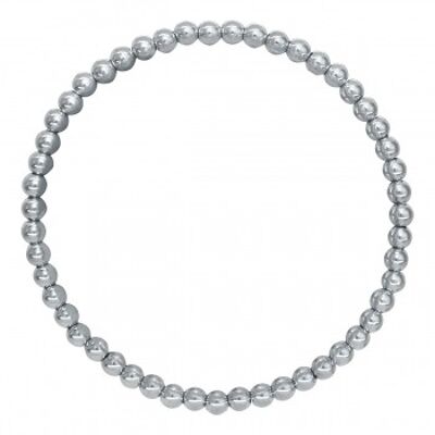 Ball bracelet stainless steel silver