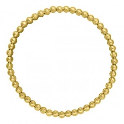 Ball bracelet stainless steel - yellow gold