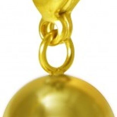 Charm Cosmopolitan ball polished stainless steel gold