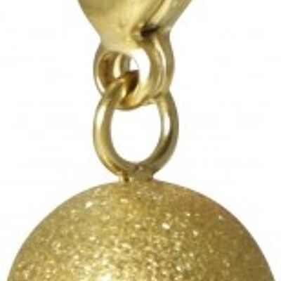 Charm Cosmopolitan ball diamond-cut stainless steel gold
