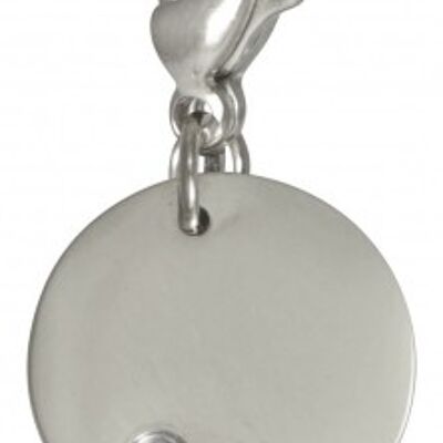 Charm Cosmopolitan plate with a stainless steel stone