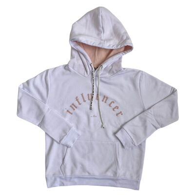 Sudadera Noa - Blanco / Rosa