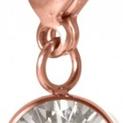 Charm Cosmopolitan con solitario - inox rosé