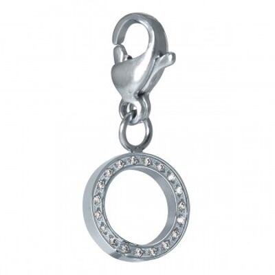 Charm Cosmopolitan circle open stainless steel