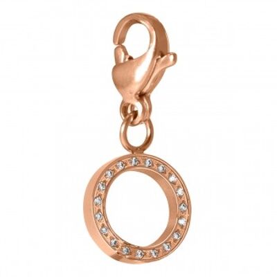 Charm Cosmopolitan circle open stainless steel rosé