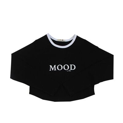 Camiseta Felice Mood - Negro/Blanco