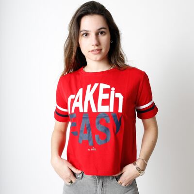 Camiseta Catalina Take it easy - Rojo/Blanco/Azul