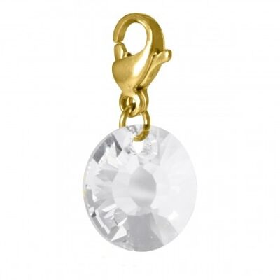 Charm Cosmopolitan crystal stainless steel gold