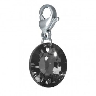 Charm Cosmopolitan acero inoxidable gris cristal