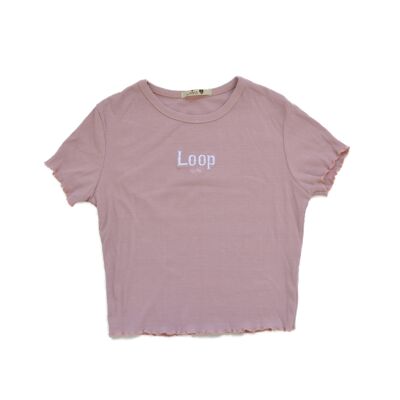 Camiseta Lavi - Rosa/Blanco