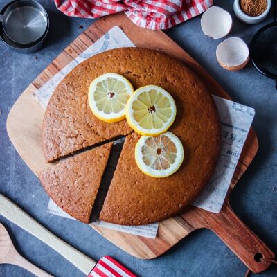 Bio-Kuchenzubereitung für Zitronenkuchen