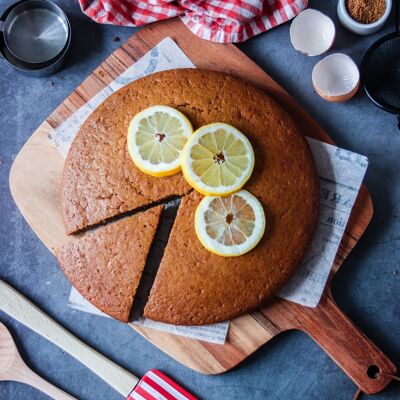 Organic Cake Preparation for Lemon Cake