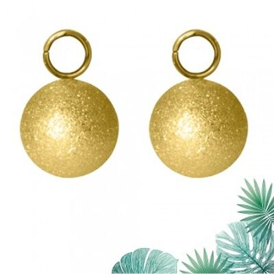 Hanger Hawaii sfera in acciaio inossidabile diamantato oro