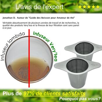 Coffret de 2 infuseurs à thé en inox et cuillère doseur - Ebook offert 3
