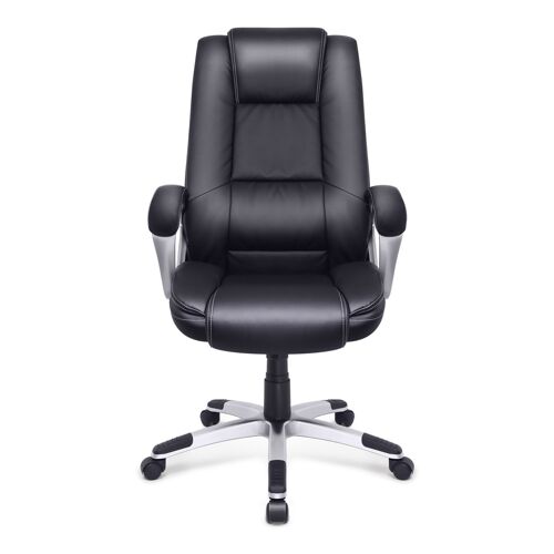 IWMH Alto Mid Back Office Leather Chair Added Lumbar Support