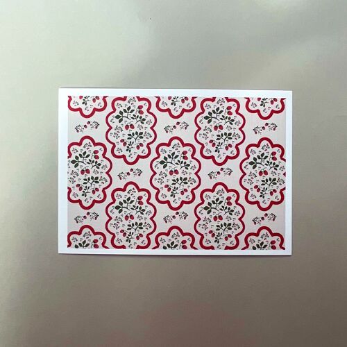 Strawberry Wallpaper - Greeting Card