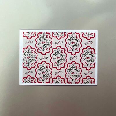 Papier peint à la fraise - Carte de vœux