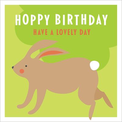 AA06 HOPPY BIRTHDAY GREETING CARD