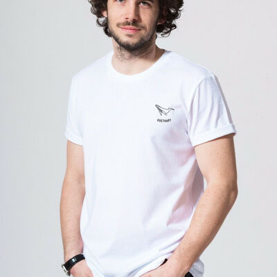 T-shirt Guethary, brodé - blanc