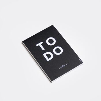 TOUT. Bloc-notes noir - Design octogonal 1