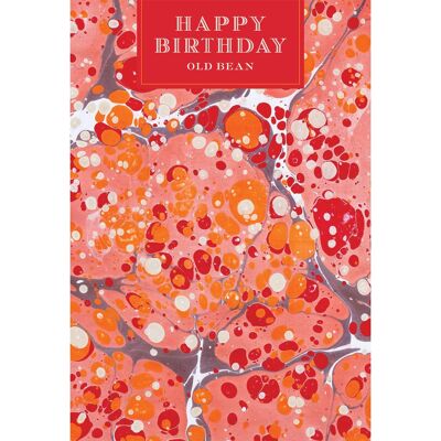 AS07 HAPPY BIRTHDAY OLD BEAN GREETING CARD