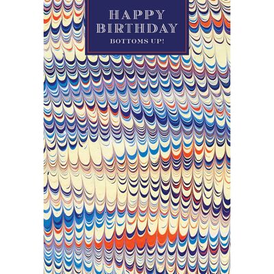 AS08 HAPPY BIRTHDAY BOTTOMS UP! GREETING CARD