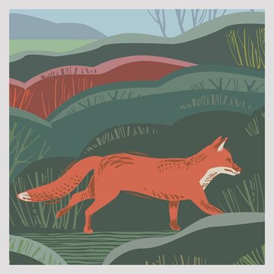 CC01 FOX GREETING CARD