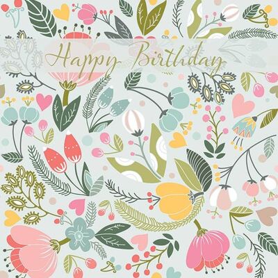 FA04 HAPPY BIRTHDAY GREETING CARD