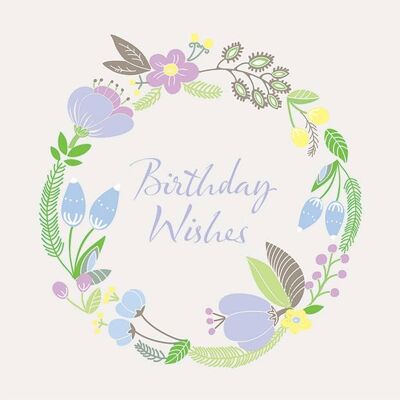 FA07 BIRTHDAY WISHES GREETING CARD