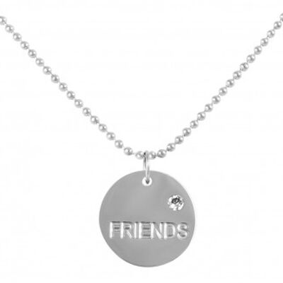 Chain with disc - Friends on stainless steel ball chain