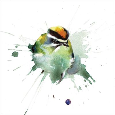 LA03 Firecrest GREETING CARD