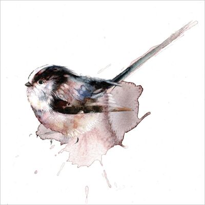 LA11 Long Tailed Tit GREETING CARD