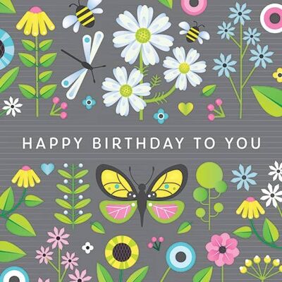 NR02 HAPPY BIRTHDAY TO YOU GREETING CARD