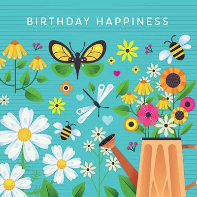 NR06 BIRTHDAY HAPPINESS GREETING CARD
