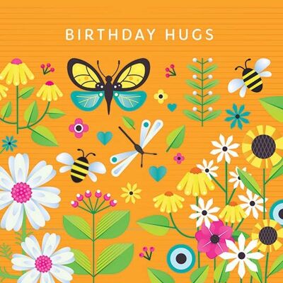 NR07 BIRTHDAY HUGS GREETING CARD